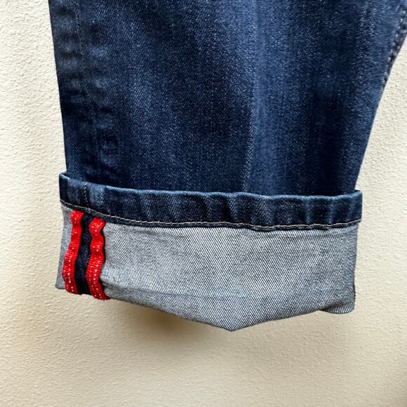 L.L. Bean Men's Selvedge Jeans Medium Wash Straight Leg Gusseted Size 33x34 - Picture 3 of 12